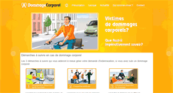 Desktop Screenshot of dommage-corporel.be